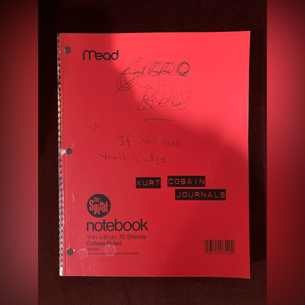 Kurt COBAIN’S Journals softback NEW nirvana